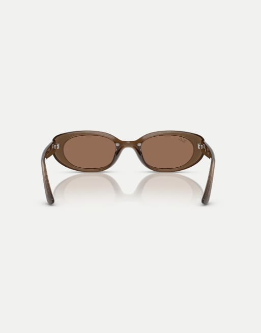 Ray-Ban - RB4441D - Lunettes de soleil rectangulaires à verres marron - Marron opale, 2 de 3
