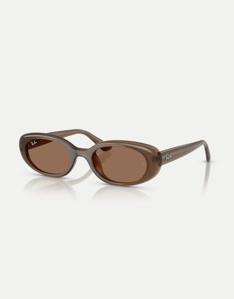 Ray-Ban - Rb4441d - Occhiali da sole rettangolari marroni - view 1