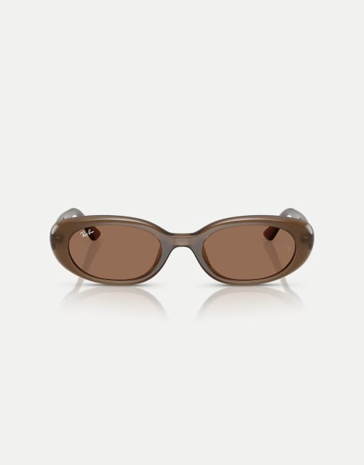 Ray-Ban – Rb4441d – Rechteckige Sonnenbrille in Opal Brown mit braunen Gläsern, 3 von 3