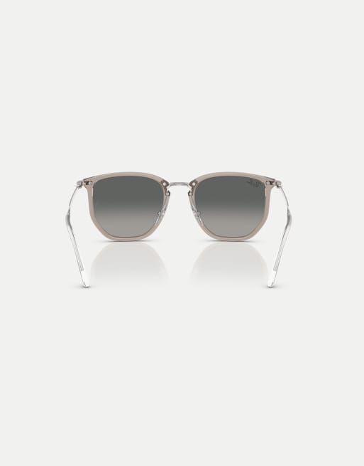 Ray-Ban - Rb4451 - Occhiali da sole irregolari grigi trasparenti con lenti grigie, 2 di 3