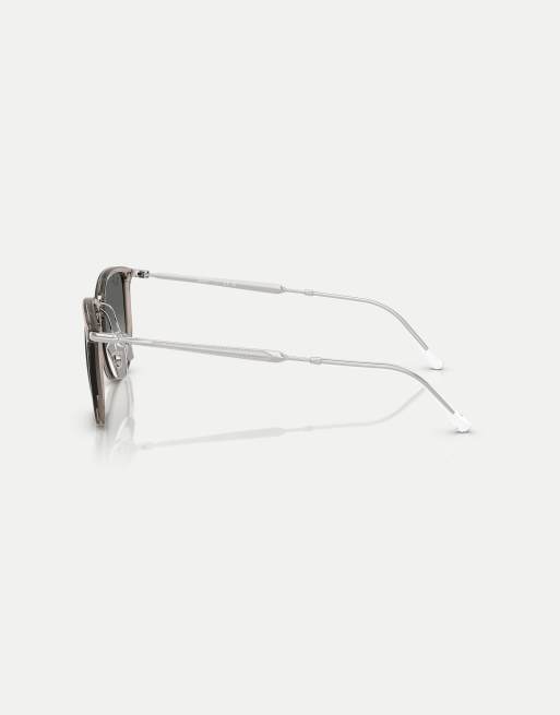 Ray-Ban - Rb4451 - Occhiali da sole irregolari grigi trasparenti con lenti grigie, 3 di 3