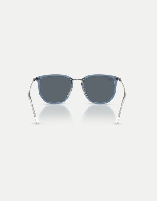 Ray-Ban – Rb4451 – Unregelmäßige Sonnenbrille in transparentem Blau mit blauen Gläsern, 3 von 3