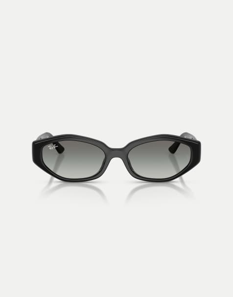 Ray-Ban - RB4473d - Occhiali da sole irregolari neri con lenti grigie - view 1