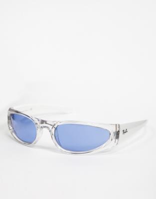 ray ban rectangle aviator sunglasses