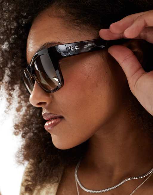 Ray-Ban - Rektangulære solbriller i skildpaddemønster , 4 af 4