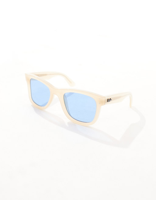 Ray-Ban – Reverse – Kremowo-niebieskie okulary przeciwsłoneczne typu wayfarer, 2 z 4