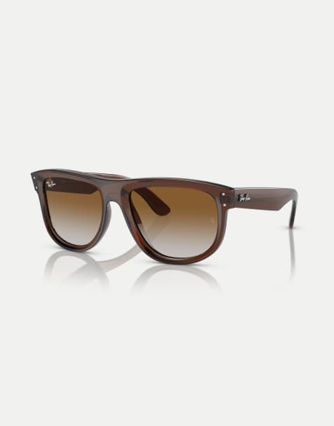Ray-Ban - Reverse - Lunettes de soleil à verres marron et monture marron transparente - view 1