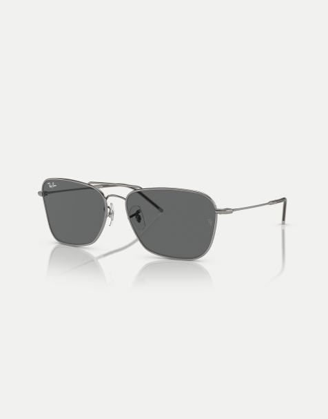 Ray-Ban - Reverse - Occhiali da sole grigio canna di fucile con lenti grigie - view 1