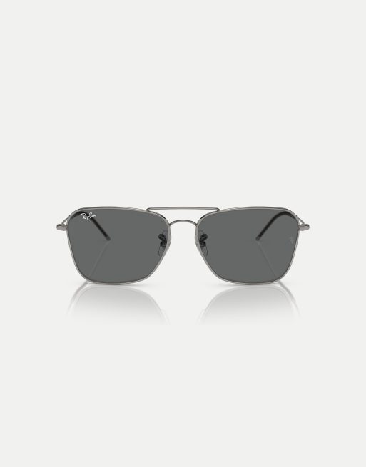 Ray-Ban - Reverse - Occhiali da sole grigio canna di fucile con lenti grigie, 3 di 4