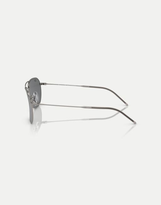 Ray-Ban - Reverse - Occhiali da sole grigio canna di fucile con lenti grigie, 4 di 4
