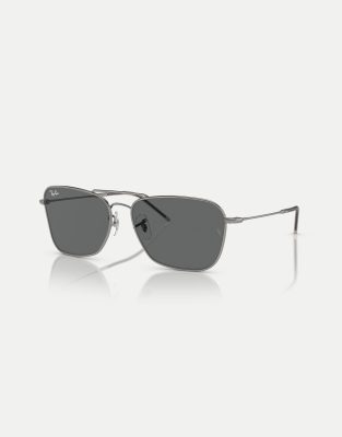 Ray-Ban Reverse sunglasses with grey lens in gunmetal