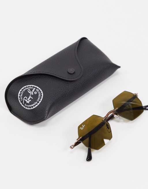 Ray ban hexagonal store rimless