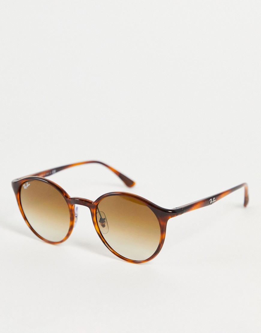 Ray-Ban - Ronde uniseks zonnebril in bruin 0RB4337