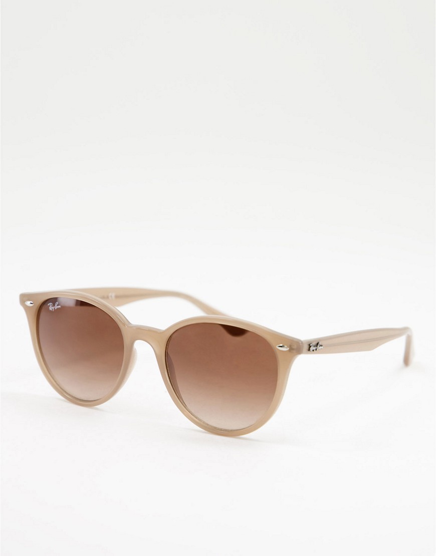 Ray-Ban - Ronde unisex zonnebril in beige 0RB4305-Neutraal
