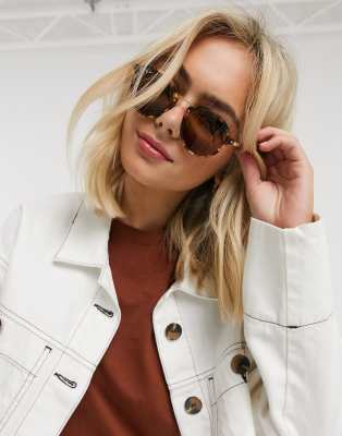 Ray-ban - Ronde zonnebril in tortoise ORB2447 | ASOS