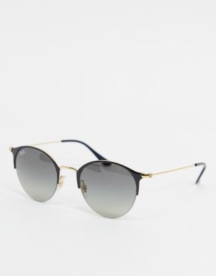 Ray-Ban - Ronde zonnebril in zwart ORB3578 | ASOS