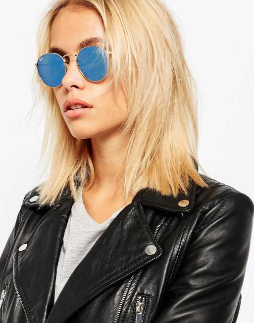 Ray ban store bleu miroir