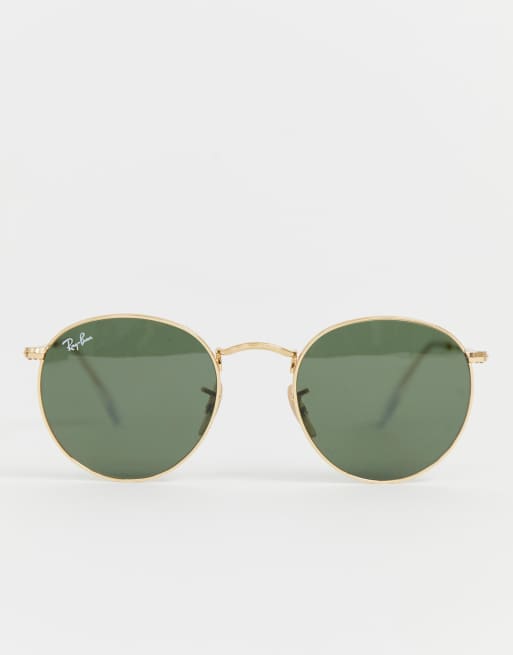 Ray Ban Round Metal Sunglasses 0rb3447 Asos