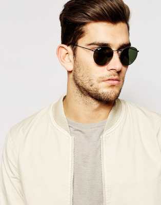 mens circle ray bans