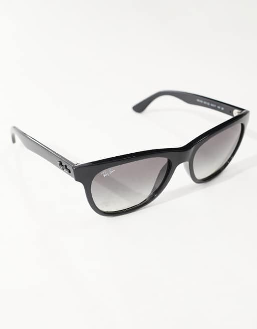 Ray-Ban round sunglasses in black and grey gradient | ASOS display picture 3