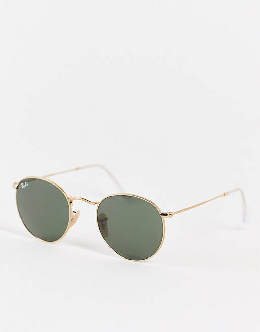 Ray-Ban round sunglasses in gold