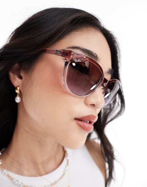 小物 RayBan sunglasses round pink case Ray-Ban Zena Bio-Based RB 4430 (676084) Sunglasses | Vision