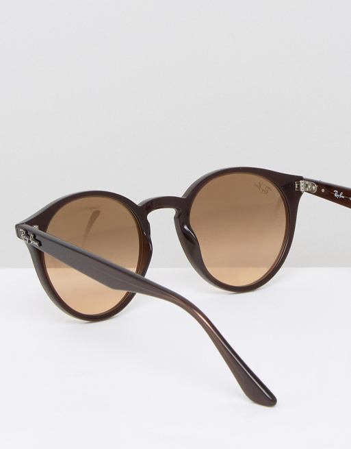 Ray ban round online marron