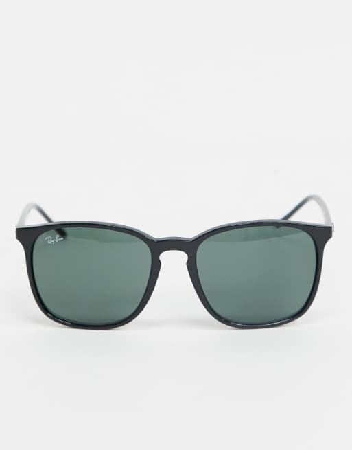 Ray-Ban – Runde Sonnenbrille in Schwarz, ORB4387, 4 von 4