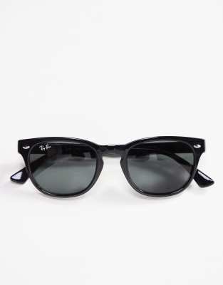 Ray-Ban - Runde Sonnenbrille in Schwarz