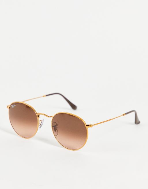 Ray-Ban - Runde unisex-solbriller i sort - 0RB4306