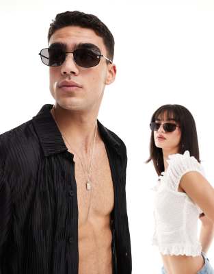 Ray-Ban Ray-Ban square metal sunglasses in black