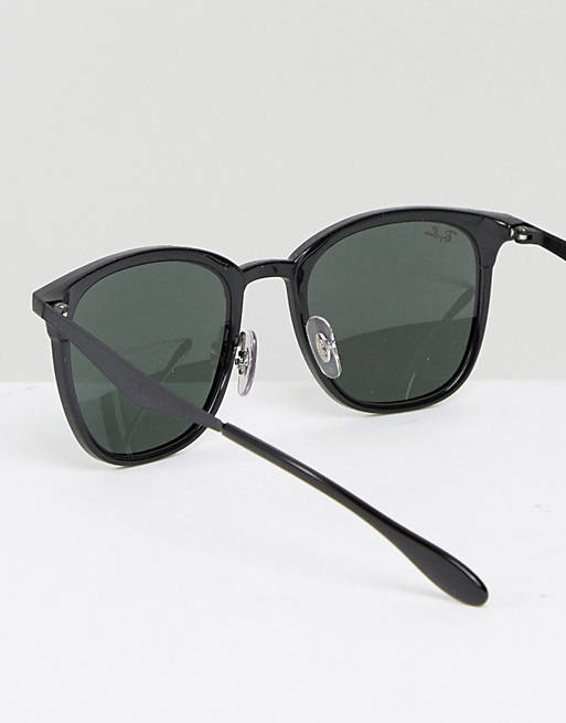 Ray-Ban Square Sunglasses Black 0RB4278 | ASOS