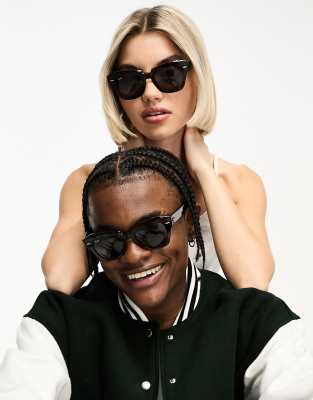 Ray-Ban - State Street - Eckige Sonnenbrille mit Schildpattoptik-Braun