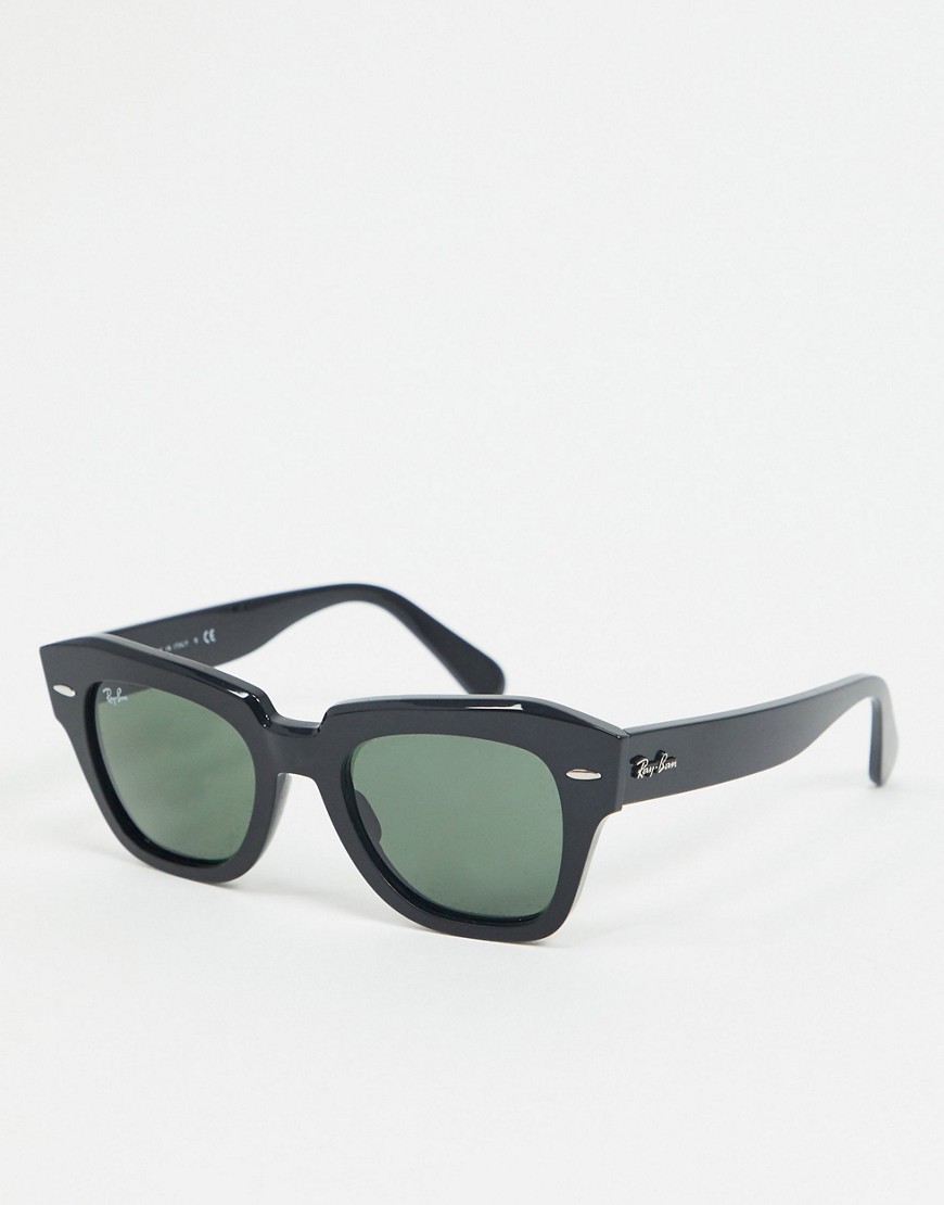 Ray-ban - State street - Vierkante zonnebril in zwart ORB2186