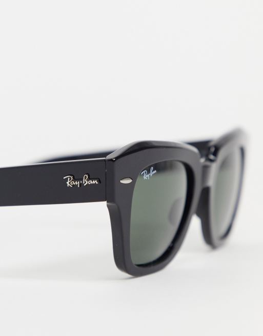 Ray-Ban – Svarta, fyrkantiga solglasögon för kvinnor, 3 av 4