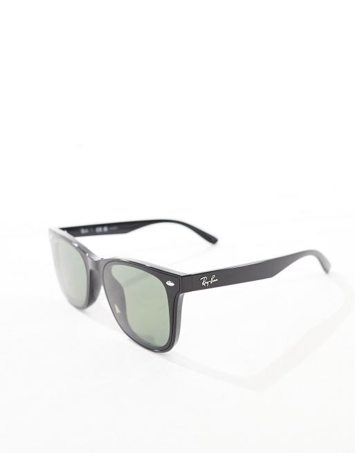 Ray-Ban – Svarta fyrkantiga solglasögon med polariserande, gröna glas, 2 av 4