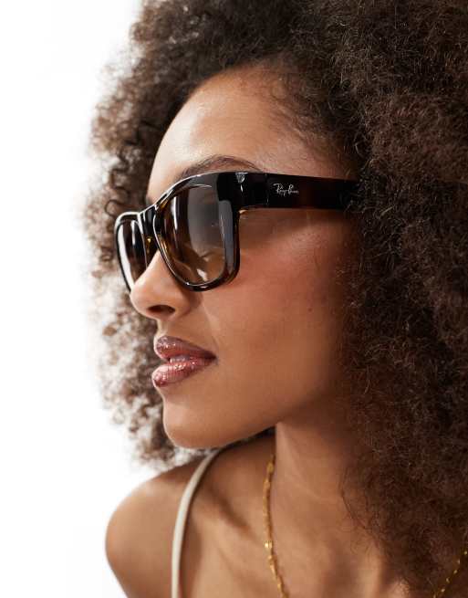 Ray Ban – Szylkretowe kwadratowe okulary przeciwsłoneczne , 2 z 4