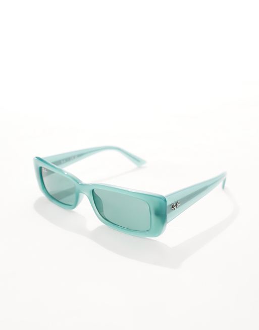 Ray-Ban - Teru - Lunettes de soleil rectangulaires - Vert, 3 de 4