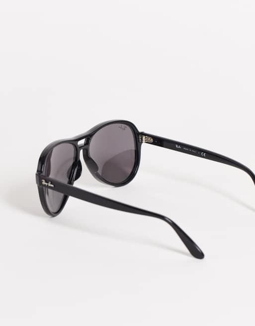 Ray-Ban unisex 70s aviator sunglasses in black 0RB4355, 3 of 4