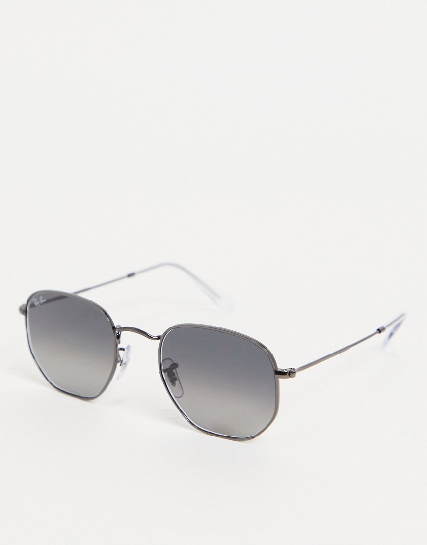 Ray-Ban - Unisex ronde zonnebril in grijs 0RB3548N