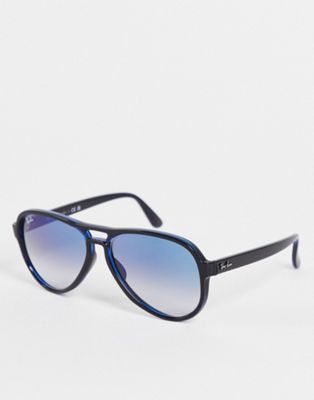 Ray-Ban Vagabond 70's Aviator sunglasses In Black Blue