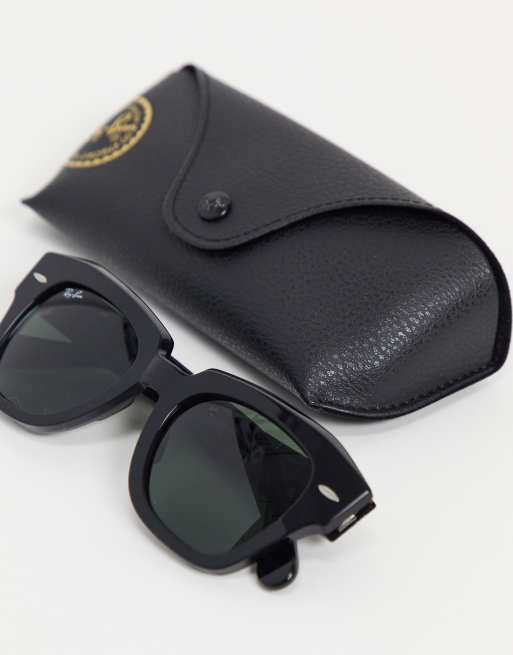 Ray-Ban - Vierkante dameszonnebril in zwart, 4 van 4