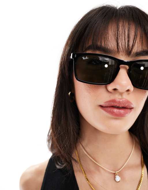 Ray-Ban - Vierkante zonnebril in zwart, 4 van 4
