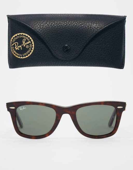 Ray-Ban – Wayfarer – Klassische Sonnenbrille in Braun 0RB 2140 , 2 von 3