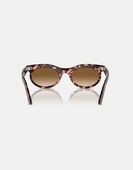 Ray-Ban - Wayfarer - Lunettes de soleil ovales à verres marron - Rose havana, 2 de 4