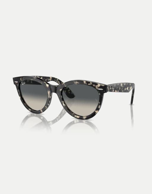 Ray-Ban - Wayfarer - Lunettes de soleil rondes à verres gris - Havane gris, 3 de 3