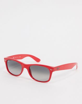 Ray-Ban wayfarer sunglasses in red | ASOS