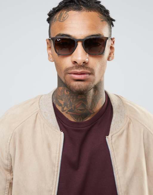 Ray-Ban Wayfarer Sunglasses In Tort RB4221 865/13 | ASOS