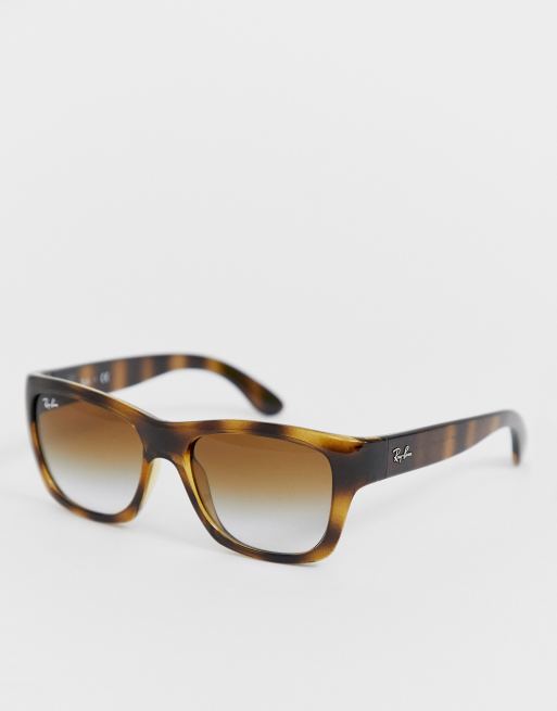 Ray Ban wayfarer sunglasses in tortoiseshell with ombre