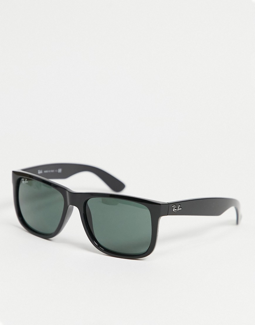 Ray-Ban Wayfarer unisex square sunglasses in black 0RB4165